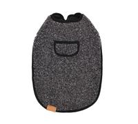 Dog Vest with Plush Lining for Long-Bodied Dogs, Black S | Thickened Wearable Layer, Two-Button Closures on Each Side, Indoor Rest and Short Cool-Weather Outings