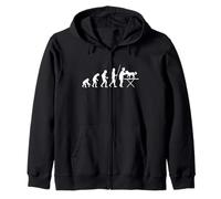 Dog Veterinarian Evolution Zip Hoodie