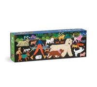 Galison 9780735369528 Dog Walk 1000 Piece Panoramic Puzzle