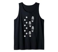 Dog Walk Foot Print Dog Walker Dog Walking Tank Top