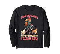 Dog Walker It's The Leash I Can Do Pet Canine Animal Long Sleeve T-Shirt