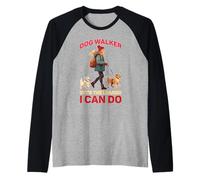 Dog Walker It's The Leash I Can Do Pet Canine Animal Raglan Baseball Tee
