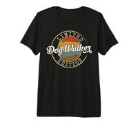 Dog Walker Limited Edition Vintage Stamp Dog Walking Premium T-Shirt