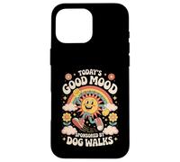 Dog Walker Today's Mood Sponsored Funny Case for iPhone 16 Pro Max