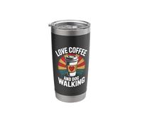 Dog Walking and Drinking Takeaway Coffee Stainless Steel Insulated Tumbler
