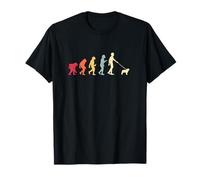 Dog Walking Evolution: From Caveman to Canine Companion T-Shirt