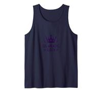 Dog Walking Queen: Royal Pet Lover Tank Top, Men, Navy, M