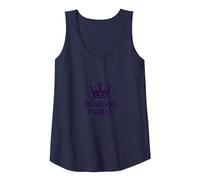 Dog Walking Queen: Royal Pet Lover Tank Top, Women, Navy, M
