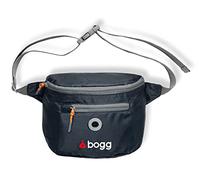 Dog walking waste carrier. Bogg. Worn as a bumbag or on the shoulder. Poop bag dispenser. Lightweight. Oscar Grey