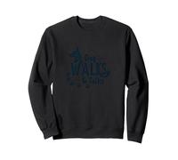 Dog Walks & Talks: Canine Companionship Sweatshirt, Adult Unisex, Black, M