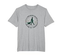 Dog Walks Walks are My Therrau Pet Lover T-Shirt, Men's Big and Tall, Heather Grey, 2X Tall