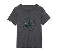 Dog Walks Walks are My Therrau Pet Lover T-Shirt, Women's Plus, Dark Heather Grey, 2X
