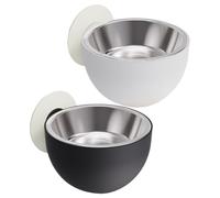 Dog Wall Bowls - Height Feeding Accessory, Puppy Meal Tray, Detachable Dog Dish, Elevated Pet Feeder | Adjustable Height Dogs Bowl for Safe Wall Mounted Feeding Small Medium Large Dogs