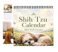 Dog Wall Calendar 2027 - Monthly Planner, Twelve Month Schedule Organizer