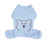 Dog Warm Clothes Stylish Cute Cartoon Pattern Letter Design Soft Comfortable Puppy Clothes for Outdoor Indoor Small Dog Breeds Polyester Fabric (M)