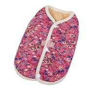 Dog Warm Vest Sweater Pullover Floral Clothing Apparel for Spring Winter Multiple Size Winter Apparel Full Body Coverage Dog Jumpsuit