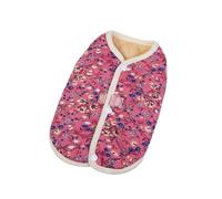 Dog Warm Vest Sweater Pullover Floral Clothing Apparel for Spring Winter Multiple Size Winter Apparel Full Body Coverage Dog Jumpsuit