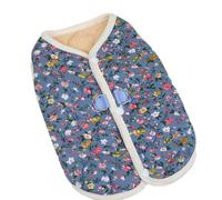 Dog Warm Vest Sweater Pullover Floral Clothing Apparel for Spring Winter Multiple Size Winter Apparel Full Body Coverage Dog Jumpsuit
