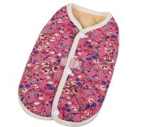 Dog Warm Vest Sweater Pullover Floral Clothing Apparel for Spring Winter Multiple Size Winter Apparel Full Body Coverage Dog Jumpsuit