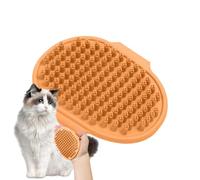 Dog Washing Brush, Massage Brush, Dog Scrubber for Bathroom, Comfortable Dog Shower Brush with Ring Handle for Long/Short Hair Cats, Dogs and Large Pets