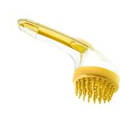 Dog Washing Brush, Pet Bath Massage Brush with Built-in Dispenser, Shower Set with Reusable Silicone Bristles for Cats Puppies and Small Animals