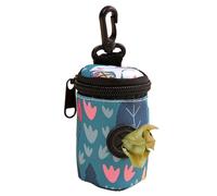 Dog Waste Bag Holder - 1.97x1.97x3.35 Inch Polyester | Portable Poop Bag Dispenser CHIE Search Accessories
