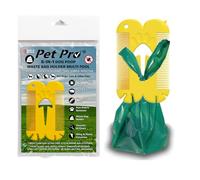 Dog Waste Poo Bag Holder for Dog poo Bag Rolls Strong Tie Handle Bags Dispenser Dog Lead Leash Clip on Attachment Hands-Free Poop Bag carry Carrier 8 in 1 for Pets
