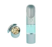 Dog Water Bottle 200ml With food container Dog Drinking Bottle Leak Proof BPA Free Food grade For Dogs/Cats For Travel Walking Hiking Park(Gray)