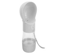 Dog Water Bottle and Food Cup Portable Multi Functional 250ml | Plastic Build, 180ml Food Section, for Daily Walks and Vacations, Lightweight Carry Design