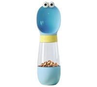 Dog Water Bottle, Food Container Dispenser, 1.22x3.15in Cartoon Walking Bottle, Built-In Drinking Bowl, Leakproof Portable for Cat, Dog, Puppy, Large, Walking, Travel, Outdoor