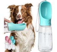 Dog Water Bottle, Leak Proof Portable Puppy Water Dispenser with Drinking Feeder for Pets Outdoor Walking, Hiking, Travel, Food Grade Plastic