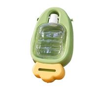 Dog Water Bottle Portable 450ml Carrot Shape Waterer Cup with Strap