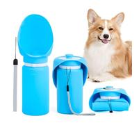 Dog Water Bottle Portable, Featuring a Foldable Design, Easy to Clean, Suitable for Outdoor Travel for Pets(blue,27.5 * 9.6 * 8cm)