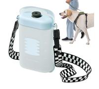Dog Water Bottle - Portable Pet Water Dispenser Feeder | Leak-Proof Pet Water Dispenser With Food Container | Adjustable Straps Large Dog Bottles For Walking | Puppy With Storage Box A
