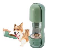 Dog Water Bottle with Food Container Activated Carbon Filter | Accessories for small dogs. For drinking and eating for cats, puppies as well as for walks with the cat