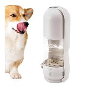 Dog Water Bottle with Food Container with Integrated Activated Carbon | Accessories for small dogs. For drinking and eating for cats, puppies as well as for walks with the cat