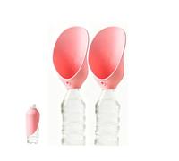 Dog Water Bottles for Walking Fits Most Mineral Water Bottles On the Go Dog Water Bowl U-Shaped Wide Bowl Design for Outdoor Pet,pink*2