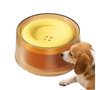 Dog Water Bowl, 1200ml Floating Disk Dispenser, Slow Drinking Pet Feeder with Spill Proof Control System, Anti Splash Non Spill Water Dish Design, Clean Drinking Station for Dogs, Pet Bowl for Home