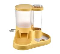 Dog Water Bowl and Food Dispenser Set,2 in 1 Automatic Food Feeder Dispenser Kit - Dry-Wet Separation Feeding Tool Pair
