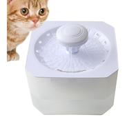 Dog Water Bowl Dispenser 2500ml Large Capacity USB Rechargeable Pet | Pet Water Fountain for Puppy Animal Travel Crate House Outside Feeding Tipping Night Hot Day Offices Indoor Home