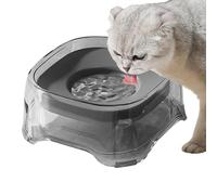 Dog Water Bowl, No Drip Anti Choking Pet Water Dispenser, 8.39x8.39x3.62 Inches Spill Proof Watering Bowls for Medium Dogs, Puppies, Kittens, Cats, Small Animals at Home, On the Way