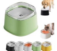 Dog Water Bowl No Spill 2L/67oz Slow Drinking Anti-Splash Stainless Steel Dog Bowl with Floating Disk, No Spill Pet Water Dispenser for Messy Drinkers Splash Proof Slow Feeder For Cats And Dogs