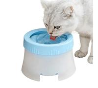 Dog Water Bowl No Spilling,Non-Slip Floating No Drip Large Capacity Dish - Dog Water Dish | for Indoor Home Backyard Travel Car Crate Cage Vet Park Camping Road Trip