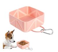 Dog Water Bowl Portable, Pet Folding Food Feeder, 500ml Dog Waterer Feeder for Puppy Kitten Car RV Traveling Walking Hiking Beach Boat Outdoor Activities