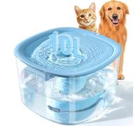 Dog Water Fountain for Medium Large Dogs, 10L/338oz Automatic Cat Water Fountain with Multi-Filtration & Deeper Drinking Area, Ultra-Quiet Dog Water Bowl Dispenser, Great for Multi-Pet Home