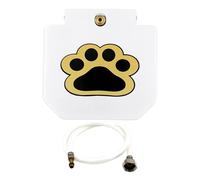 Dog Water Fountain Outdoor - Adjustable Pressure Animal Drinking Dispenser, Step Dad Water Feed, Garden Backyard Lawn Sprinkler Toy, Durable PVC Outdoor Water Bowl, Auto Flow Control Pe