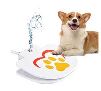 Dog Water Fountain Outdoor,No Electricity Step-On Activated Pet Sprinkler,Paw-Controlled Drinking Dispenser for Large & Small Dogs,Automatic Waterer for Yard, Garden, Lawn