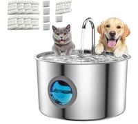 Dog Water Fountain with 10 Filter/Silent Pump/Healthy Living Water, Water Fountain,Keep Health Full of Energy, Filtered Water Fountain, Dog Fountain (A, 10 Filter)