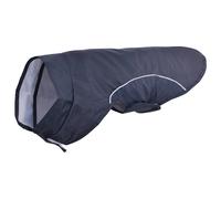 vidaXL Dog Raincoat with Reflective Strips Polyester Navy Blue XS