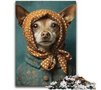Dog Wearing A Turban Adult Jigsaw Puzzles 2000 Pieces,Challenging Game And Family Play for Is Ideal As A Gift for The Whole Family (70X100cm)